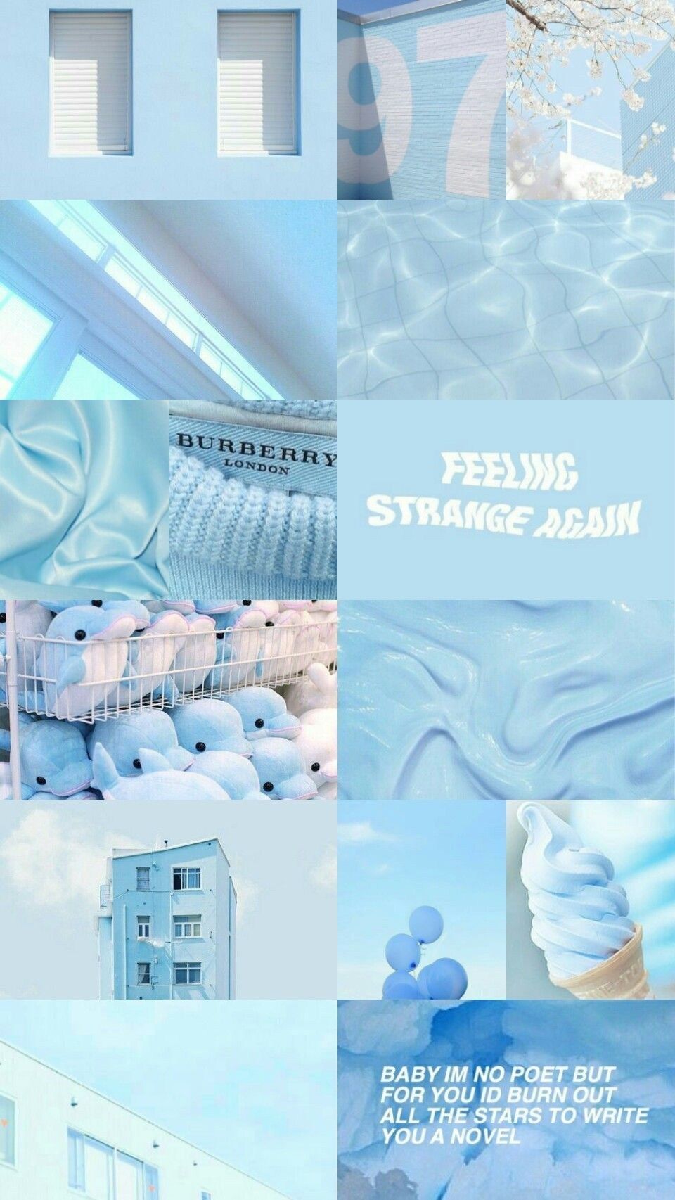 Pastel Blue Aesthetic iPhone Wallpaper On
