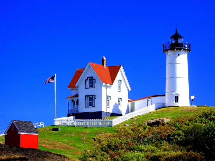 Christmas Maine Lighthouses Nubble Lighthouse New England