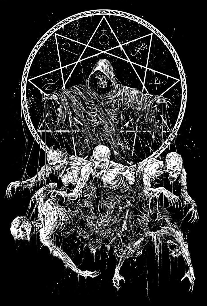By Mark Riddick Scary Art Satanic Black Metal