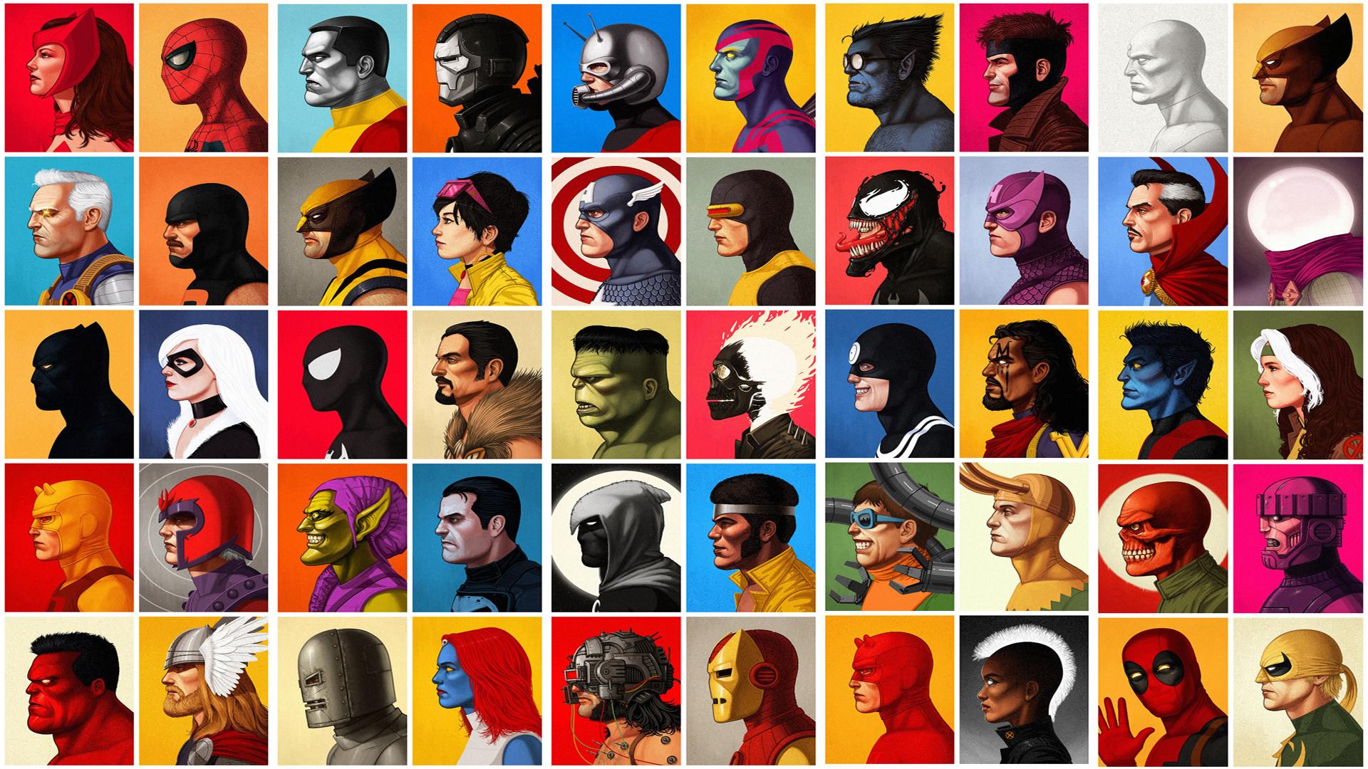Marvel Villains And Heroes Wallpaper