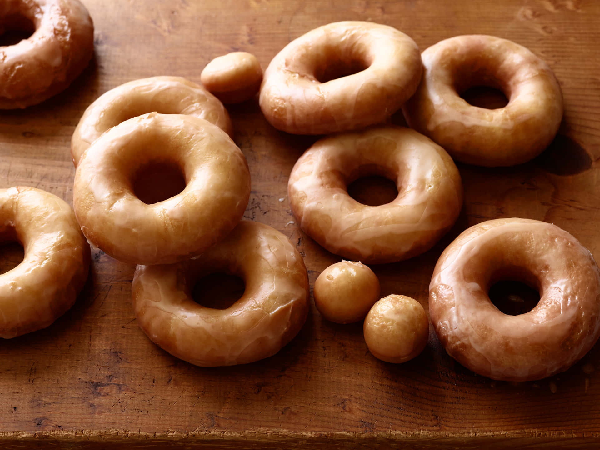 Enjoy A Delicious Glazed Donut Wallpaper