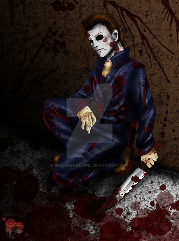 Michael Myers Bloody Awesome by BOs1andOnlyGrl on