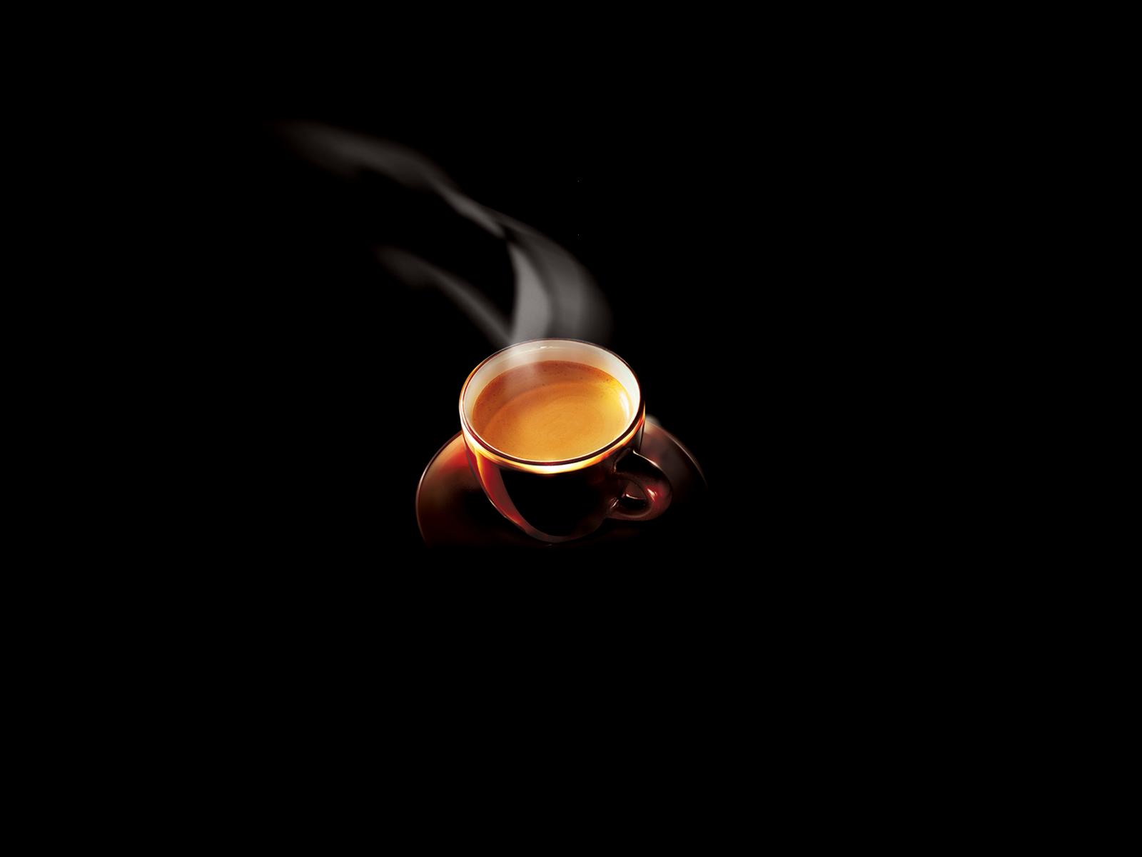 Coffee On Black Background Photo Desktop Wallpaper Hot