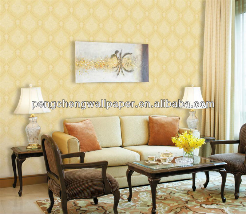  Living Room   Buy Flock WallpaperMetallic Wallpaper BorderPaintings