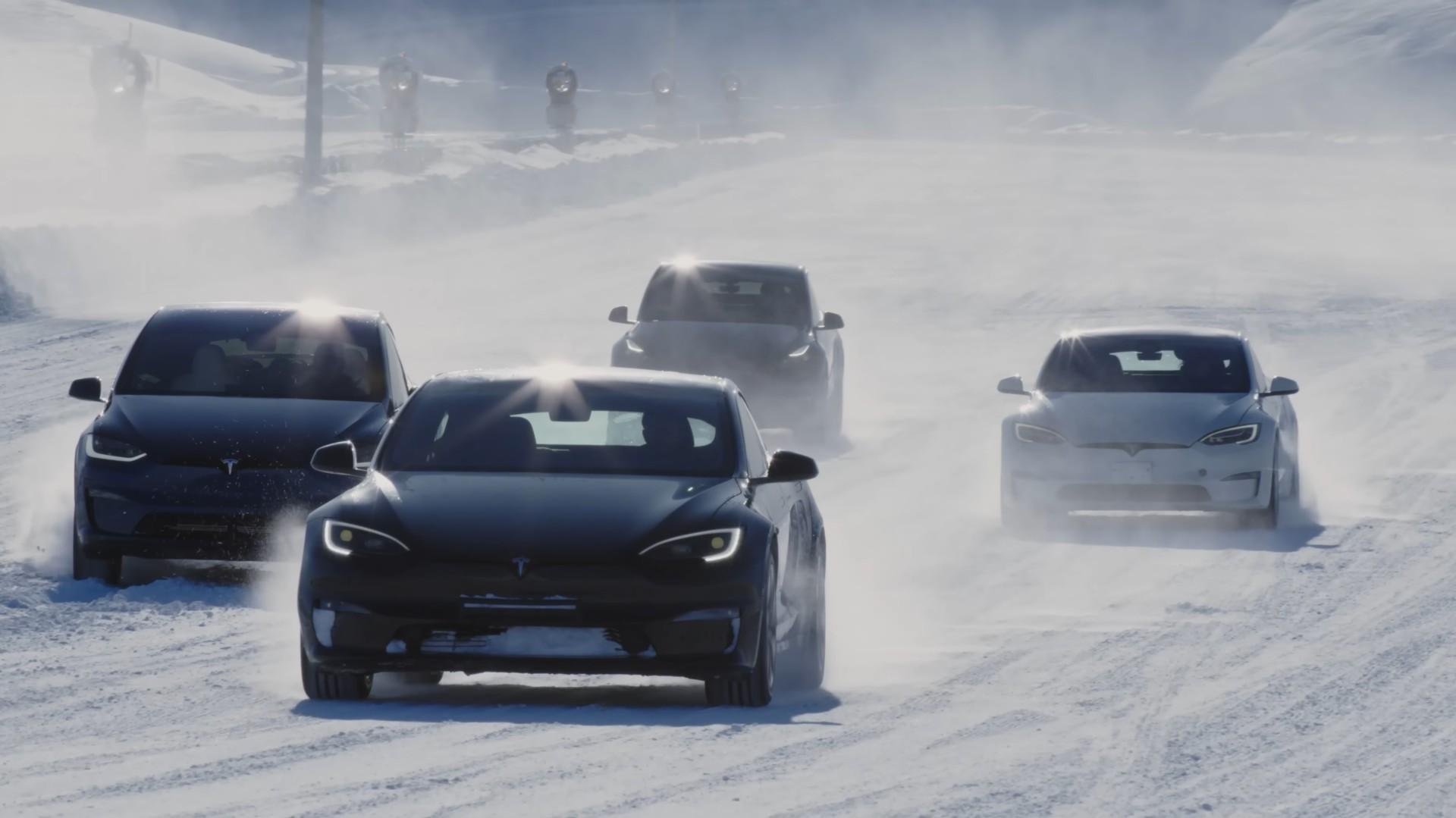 Tesla Shares Weird Video Of S3xy Winter Testing In New Zealand