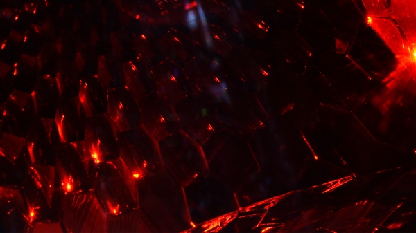 Abstract Red Shiny Glowing Macro Cells Lip Gloss Glossy