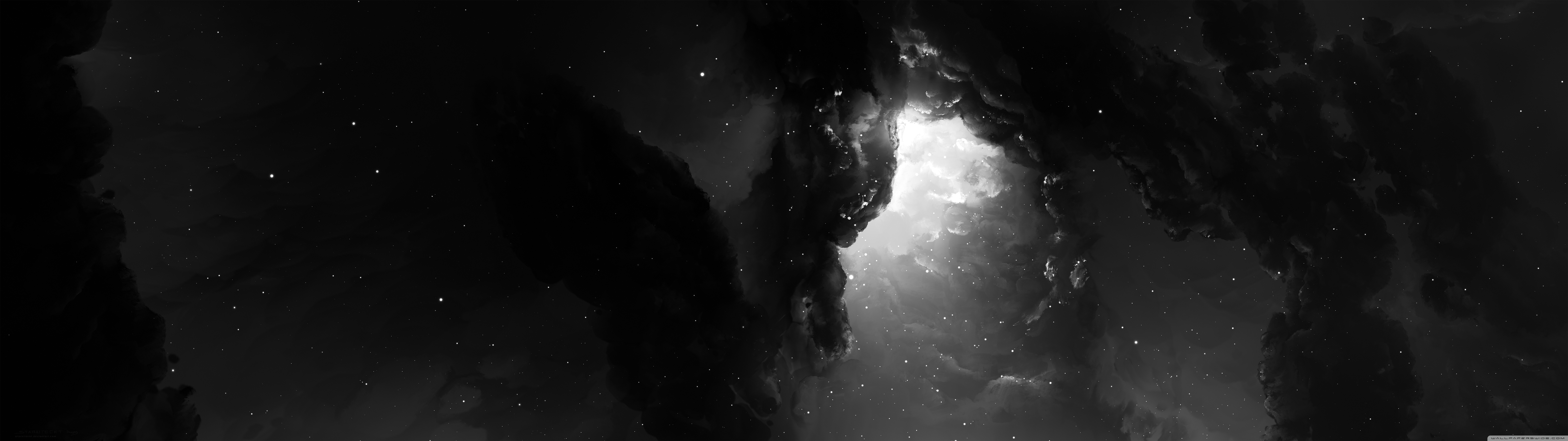 Dual Monitor Nebula Wallpaper Full Hd