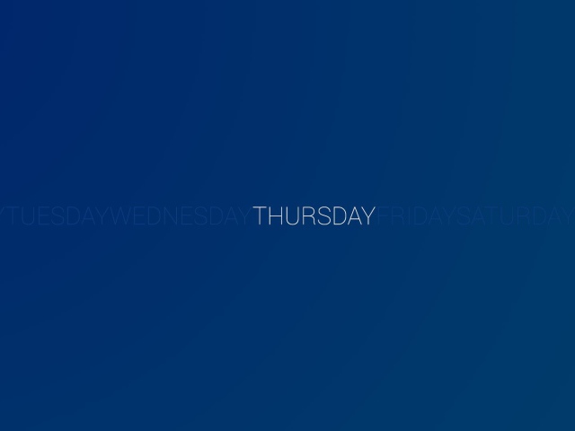 Day Of The Week Thursday Wallpaper And Image