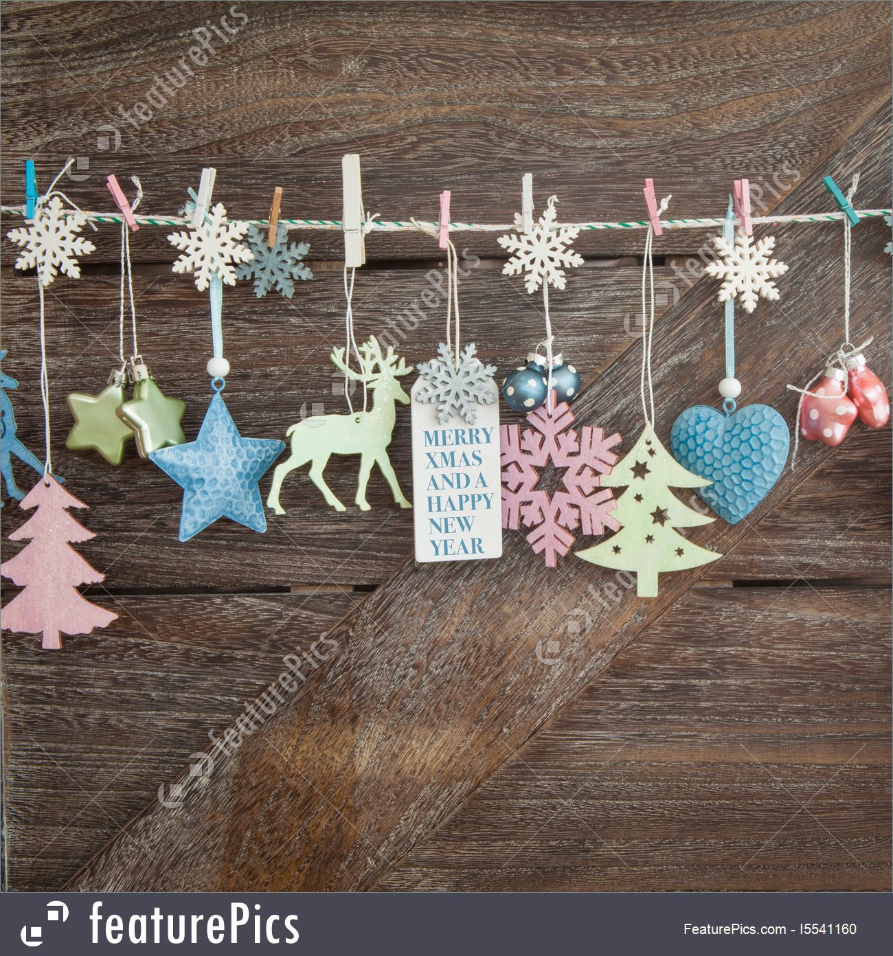 Rustic Christmas Background Royalty Stock Image