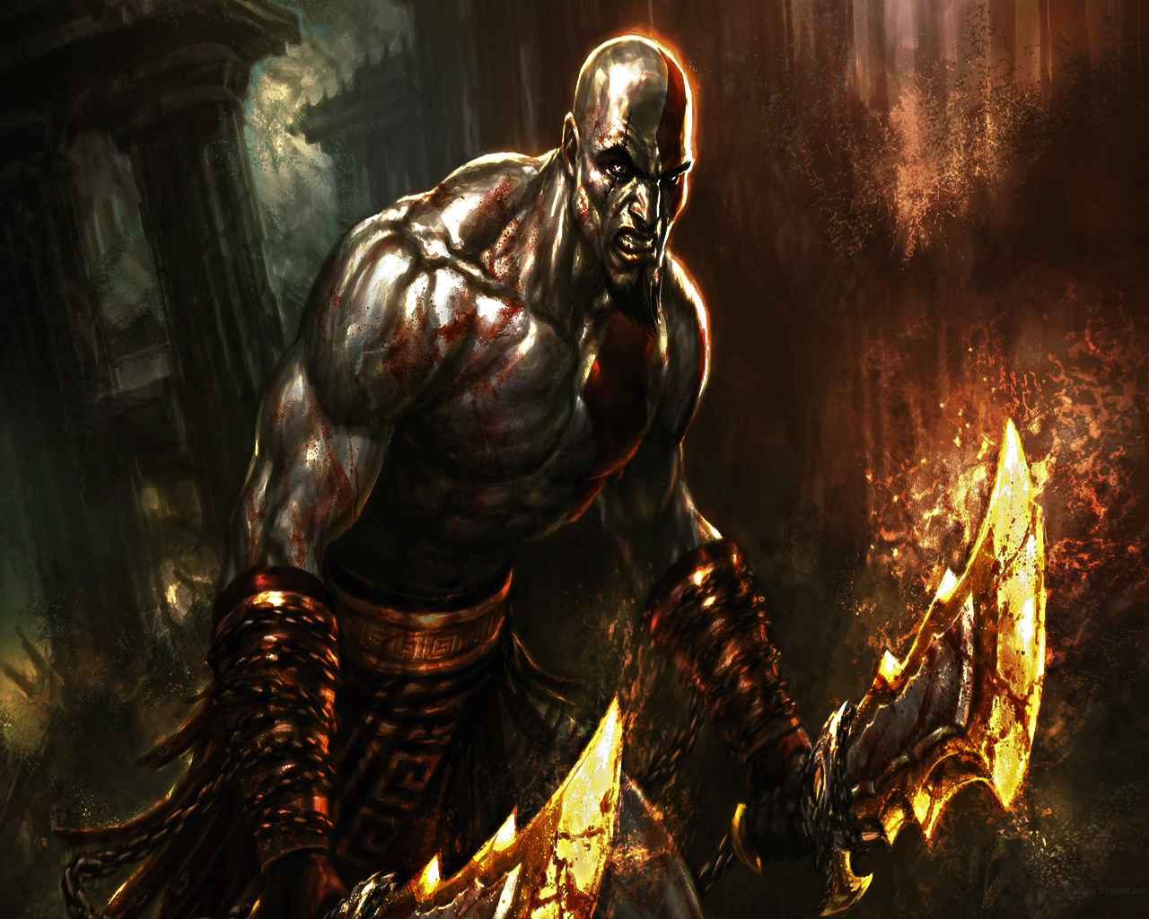 God Of War Kratos Wallpaper By Anubis55