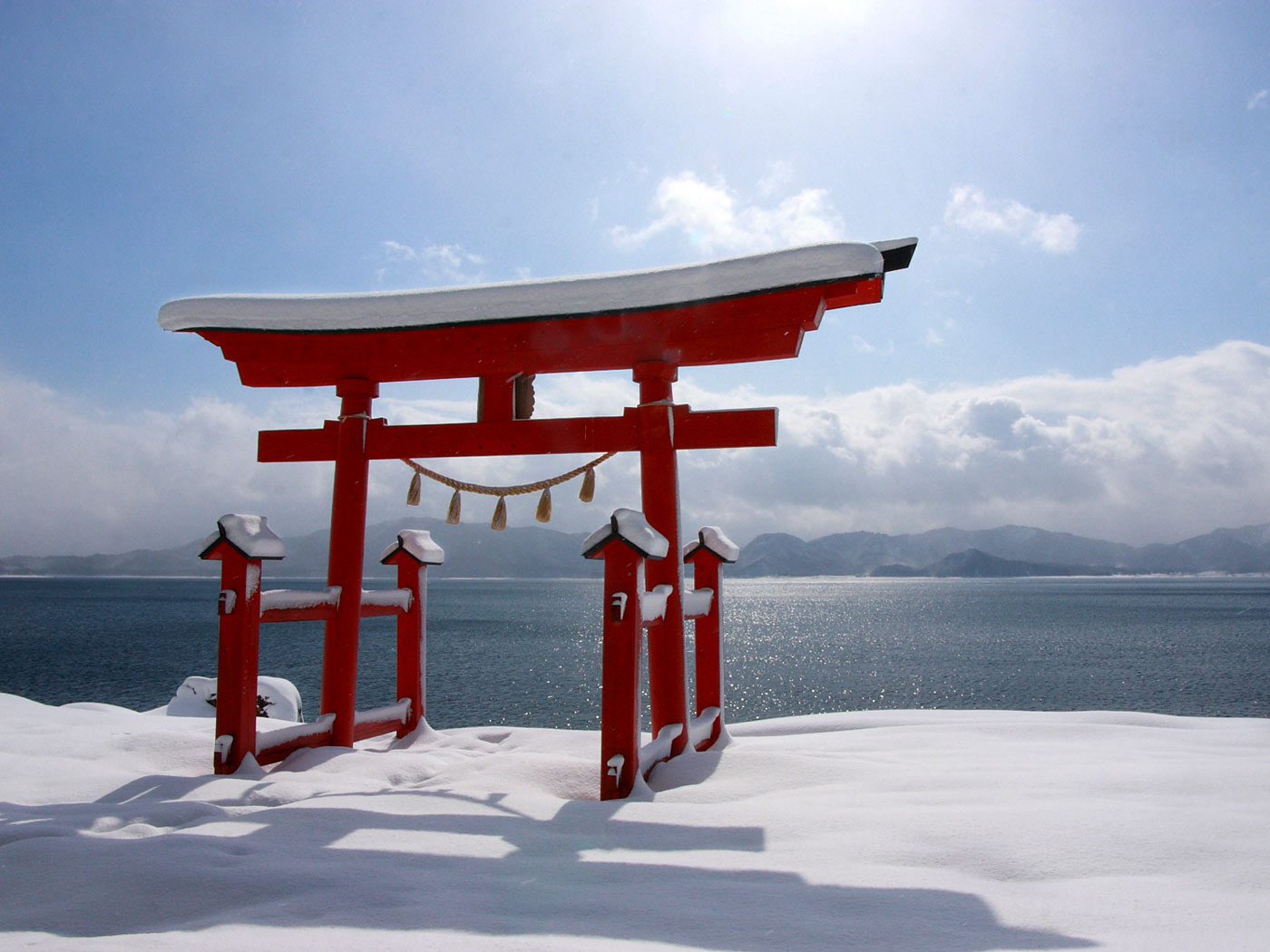 Japanese Winter Scene 1400x1050