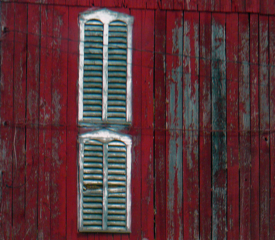 Barn Wood Wallpaper Red