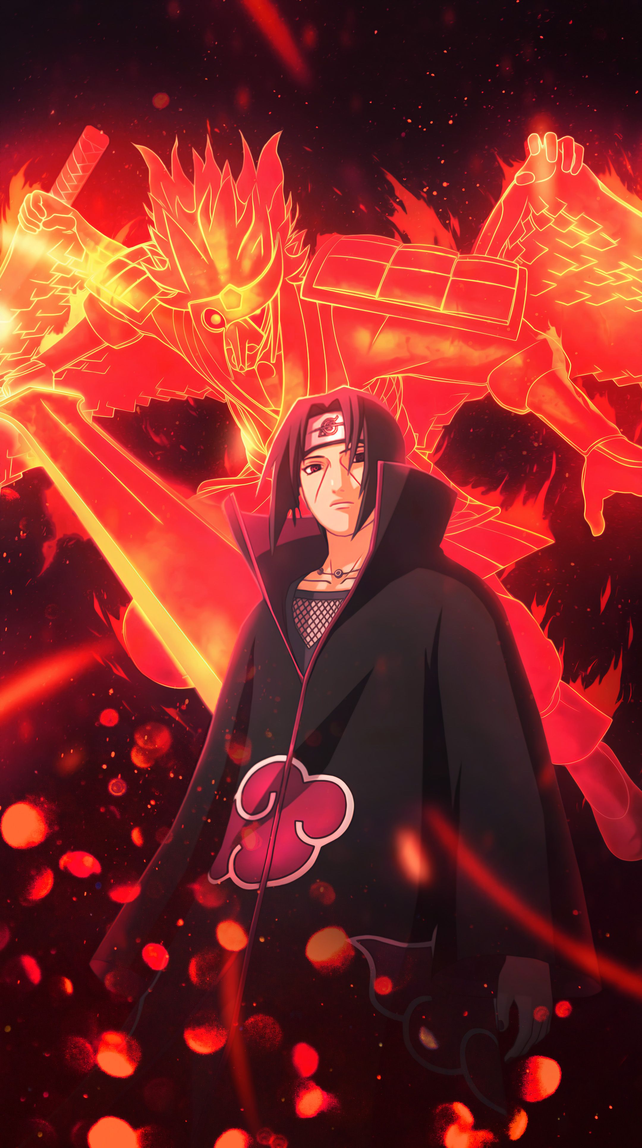 Free download Itachi Uchiha Susano Sword 4K Vertical Wallpaper Anime