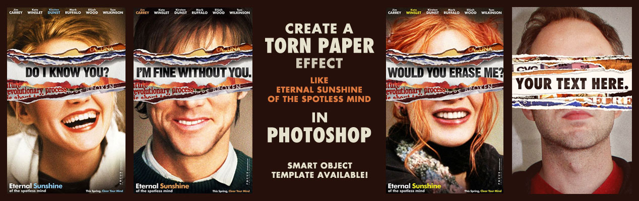 Tutorial Create A Torn Paper Effect Like Eternal Sunshine Smart
