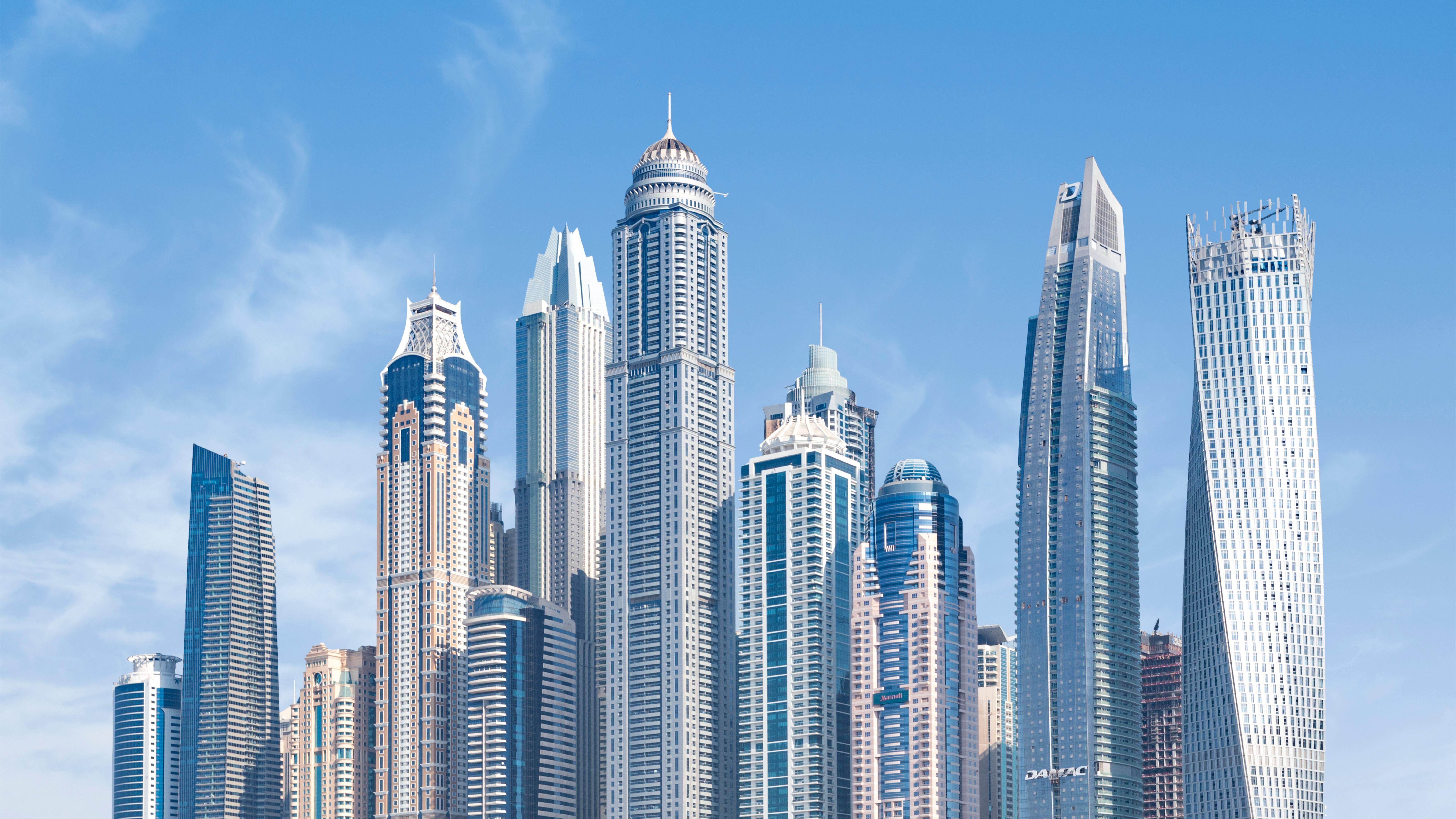 Dubai United Arab Emirates Uae Skyscraper Skyline Building