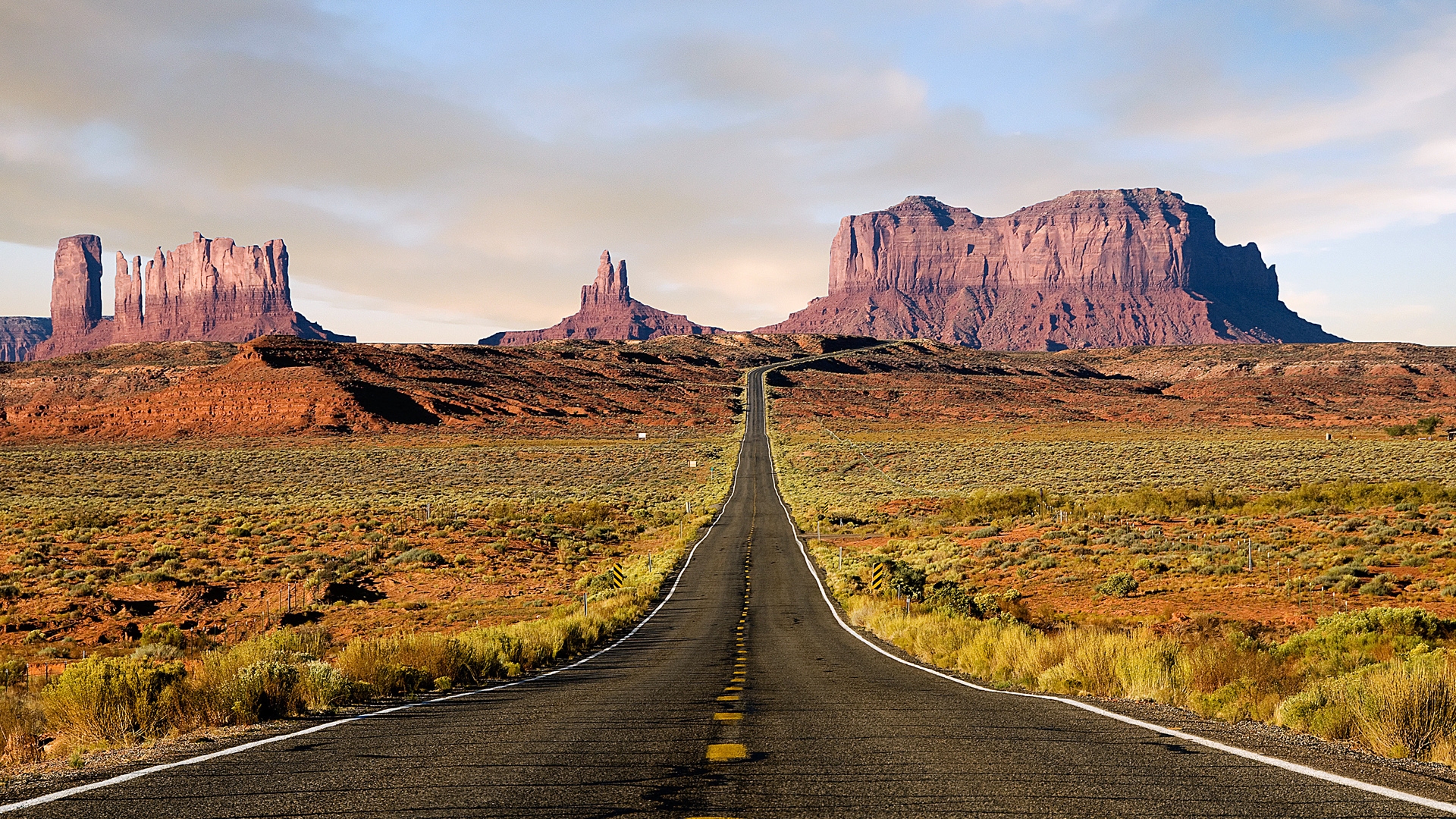 Road In Desert Wallpaper For Desktop