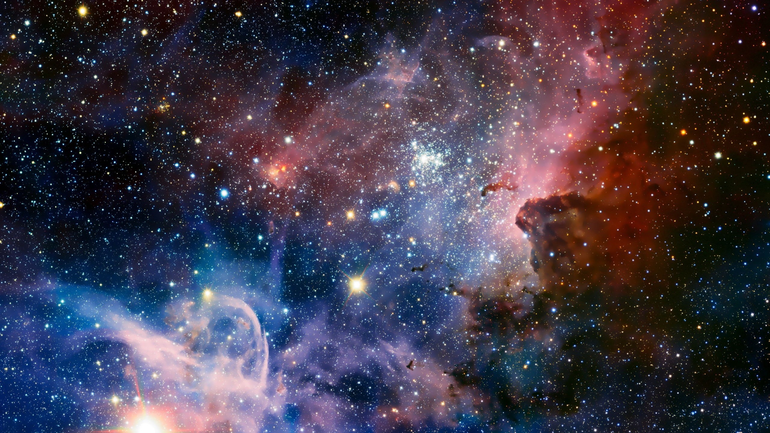Space Stars Widescreen High Definition Wallpaper