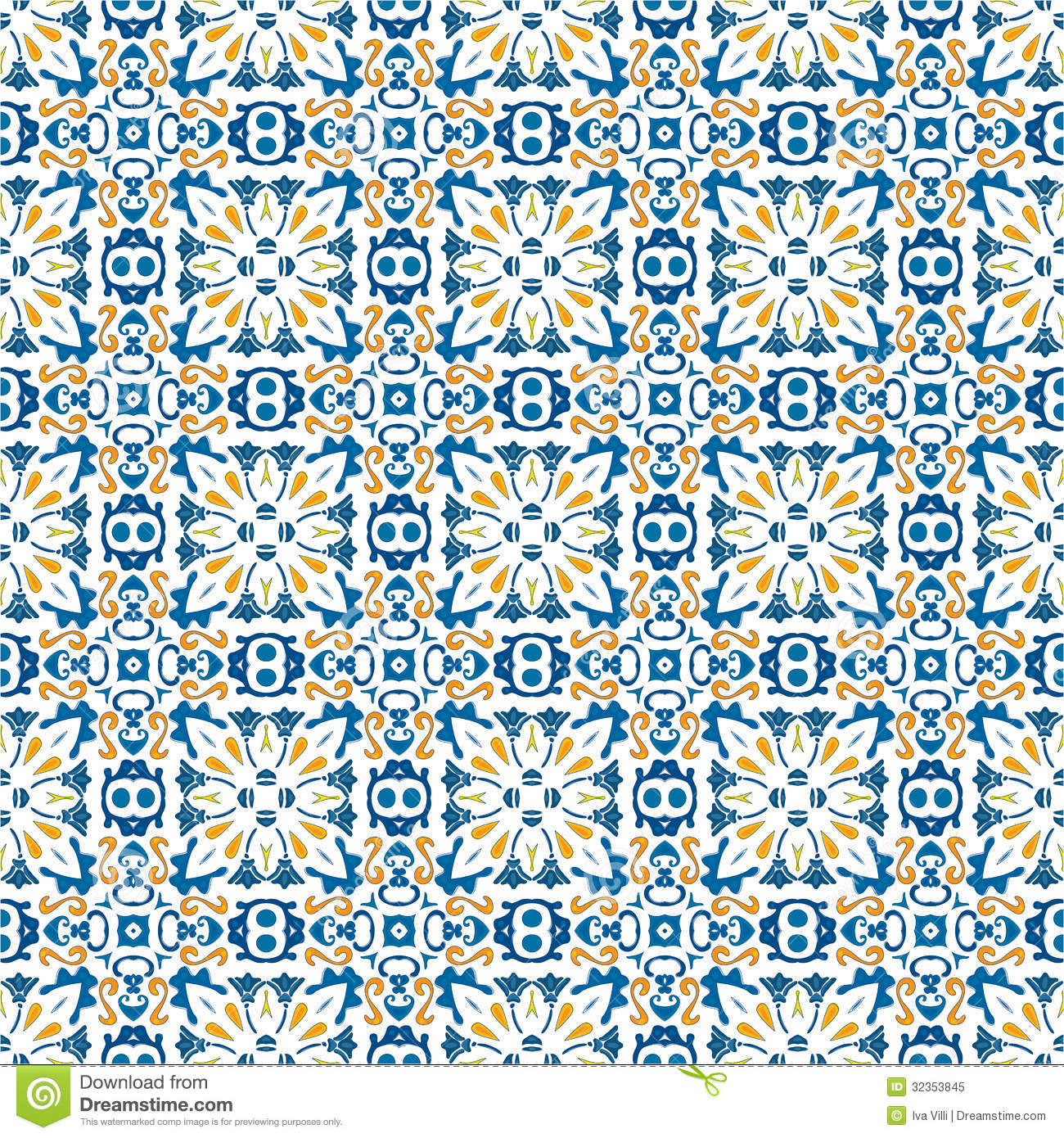 Spanish Tile Pattern Wallpaper Portuguese Tiles