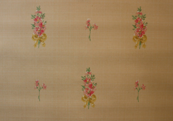S Vintage Wallpaper Little Pink Floral By Hannahstreasures