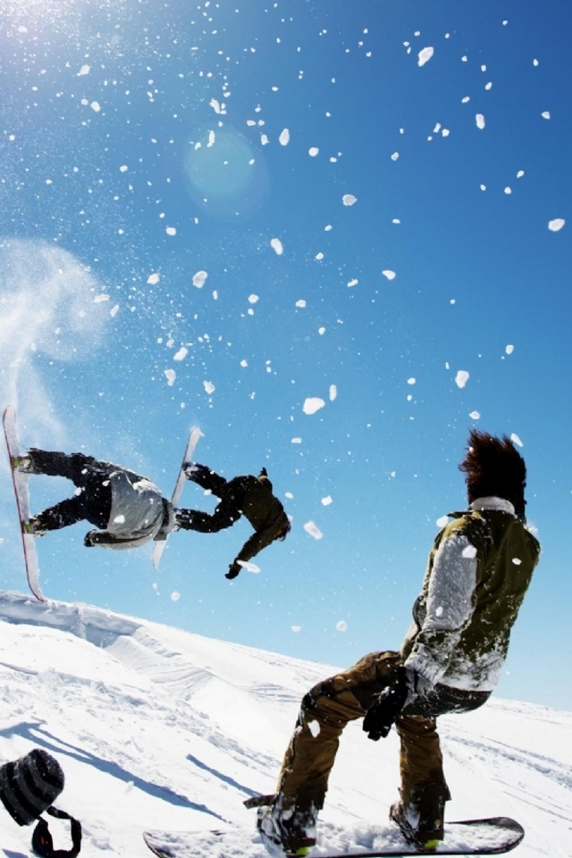 Amazing Snowboard iPhone Wallpaper