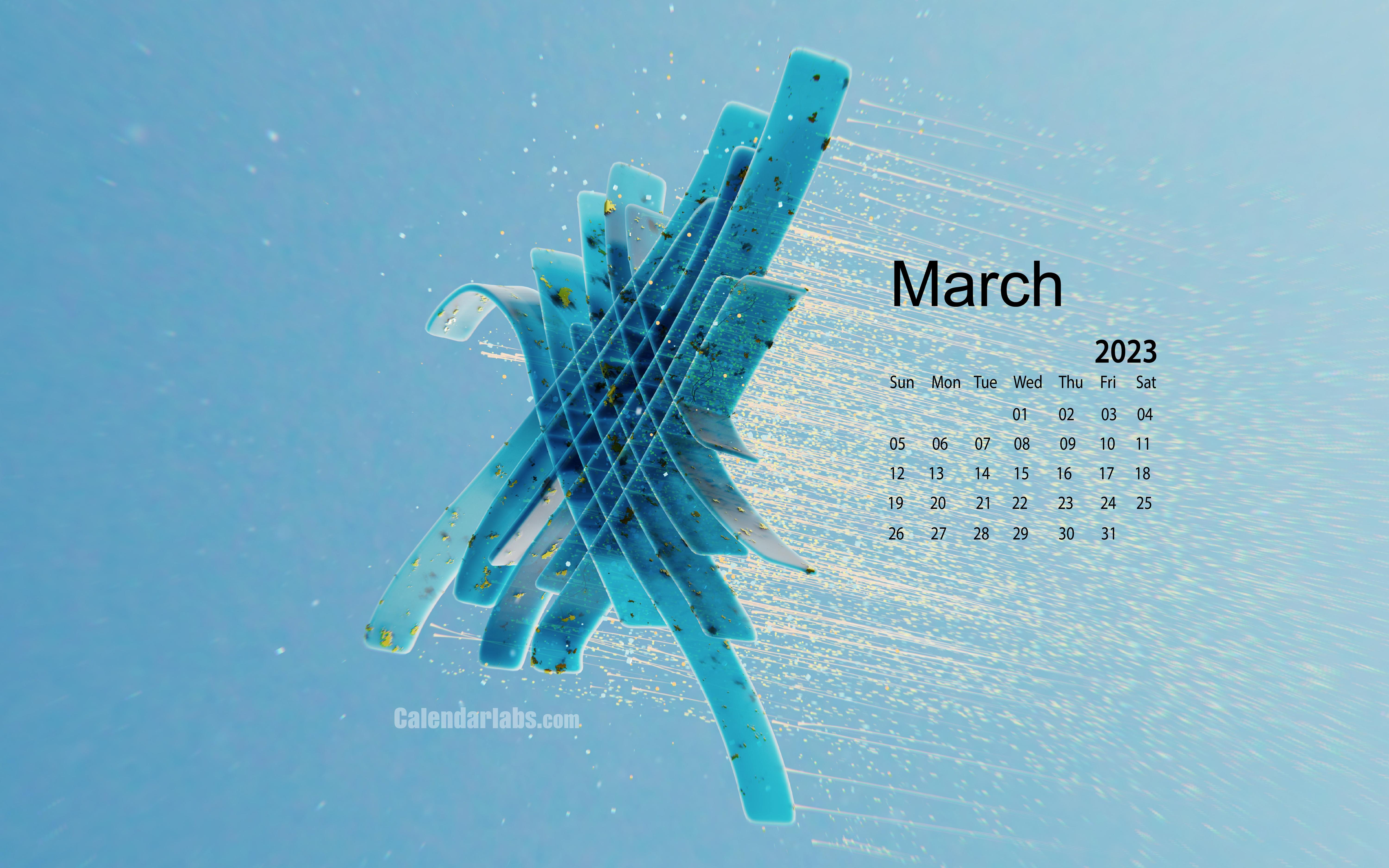 March Desktop Wallpaper Calendar CalendarLabs
