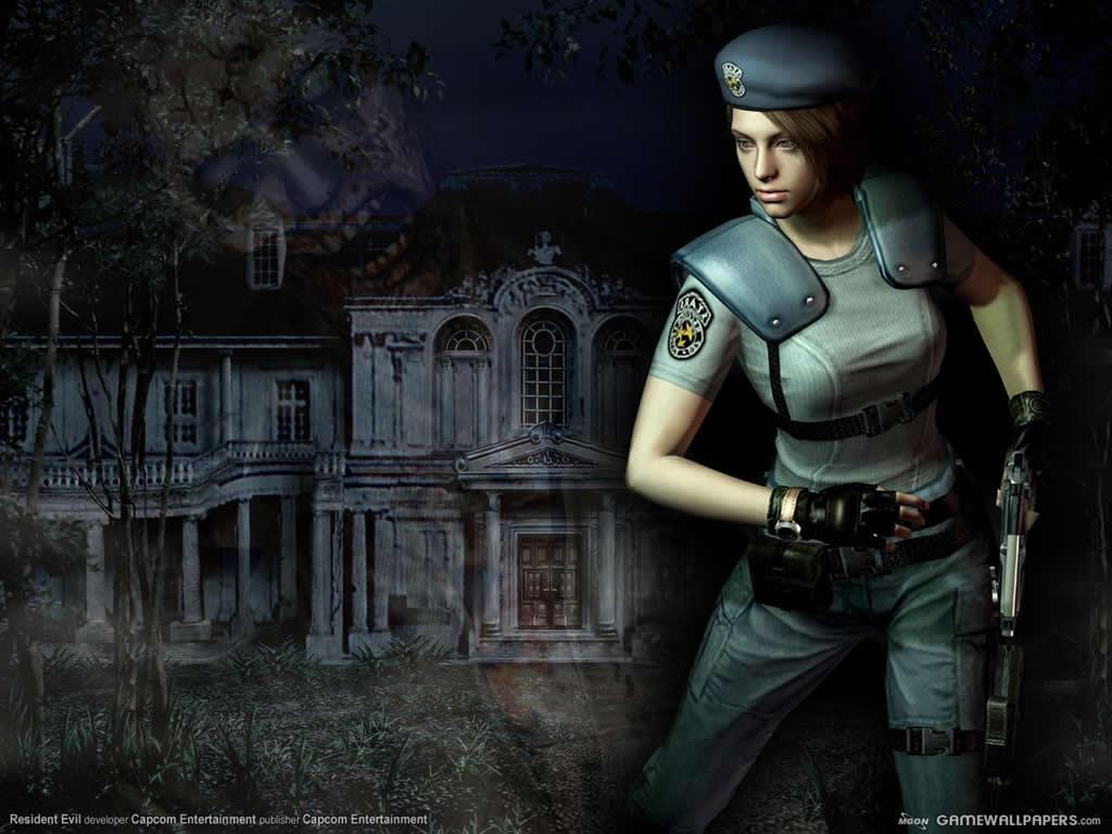 Jill Valentine Resident Evil Papel De Parede Sobre