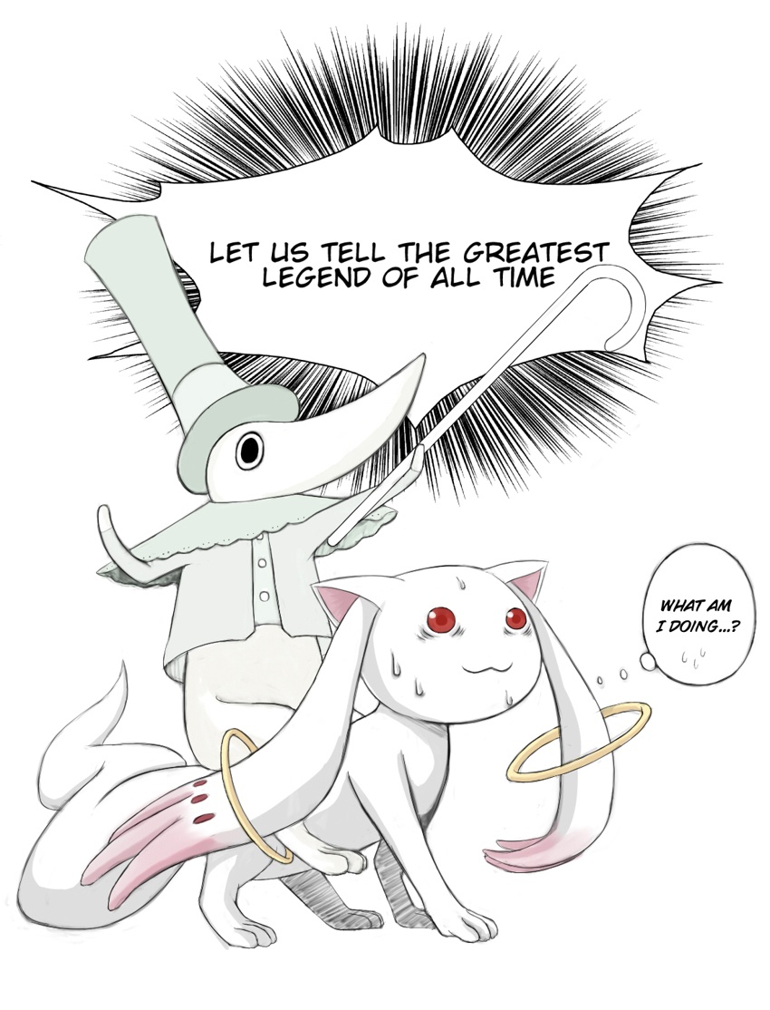 Kyubey Meets The Legendary Holy Sword Excalibur Image Anime Fans Of