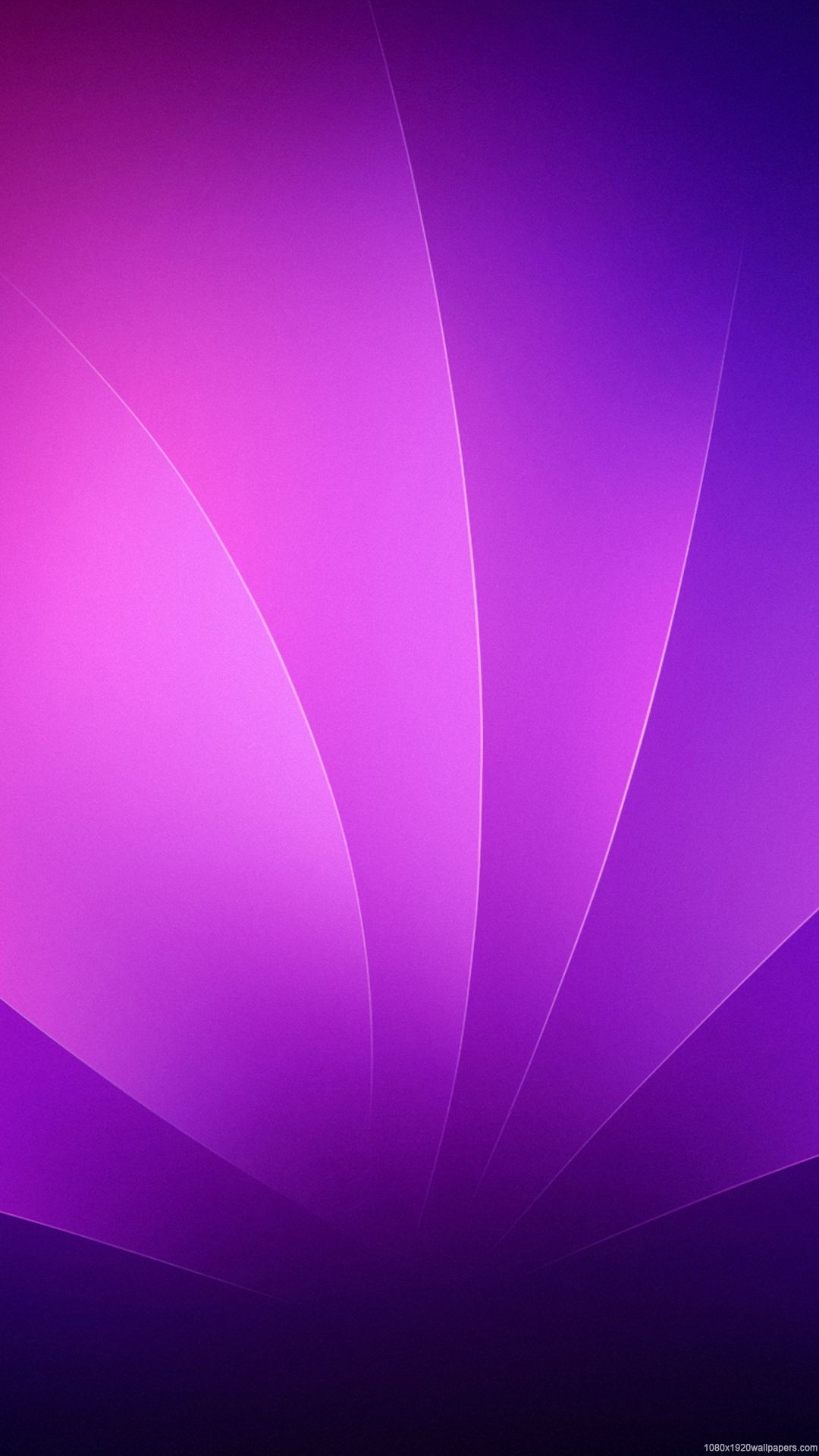 Leaves Line Abstract Purple Wallpaper HD 1080p