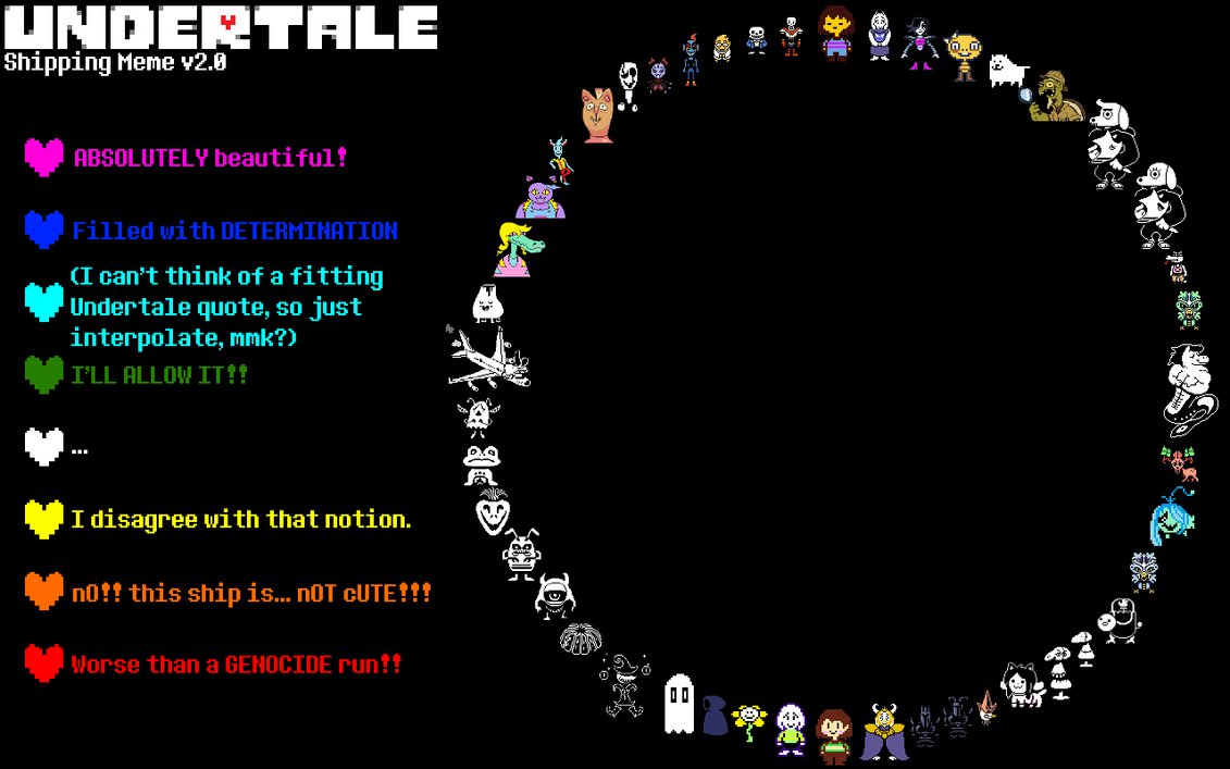 Undertale Shipping Meme By Electric Purple