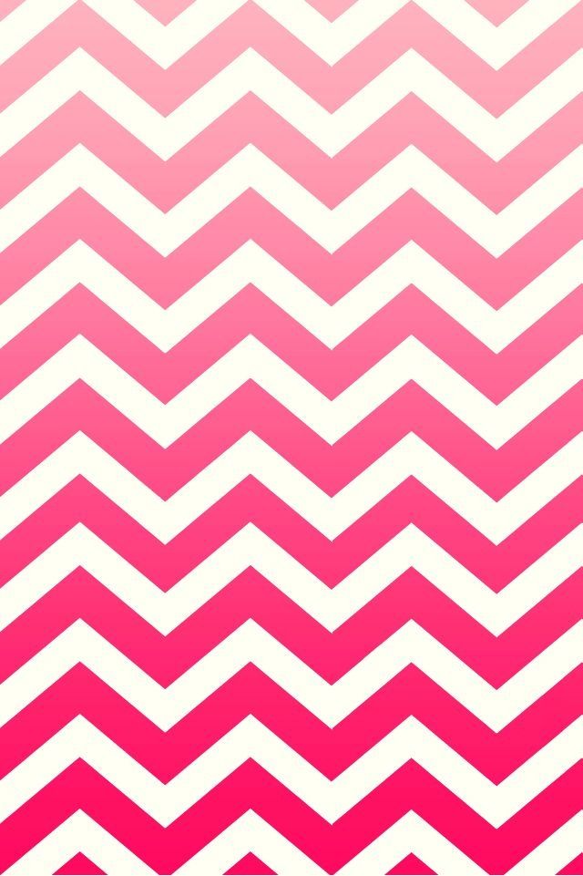 Pink Ombr Chevron Phone Wallpaper