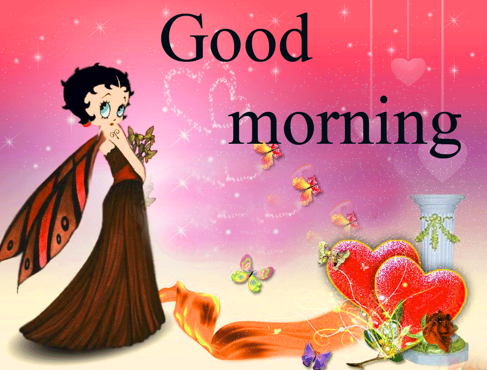 Betty Boop Good Morning Image Wallpaper Pic For Whatsapp Status