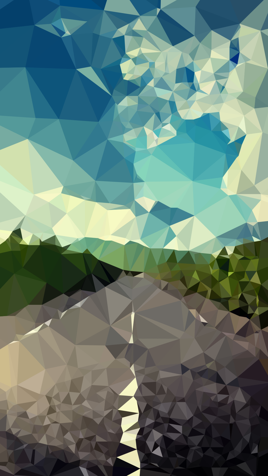 Landscape Road Polygon Apple iPhone HD Wallpaper Available For