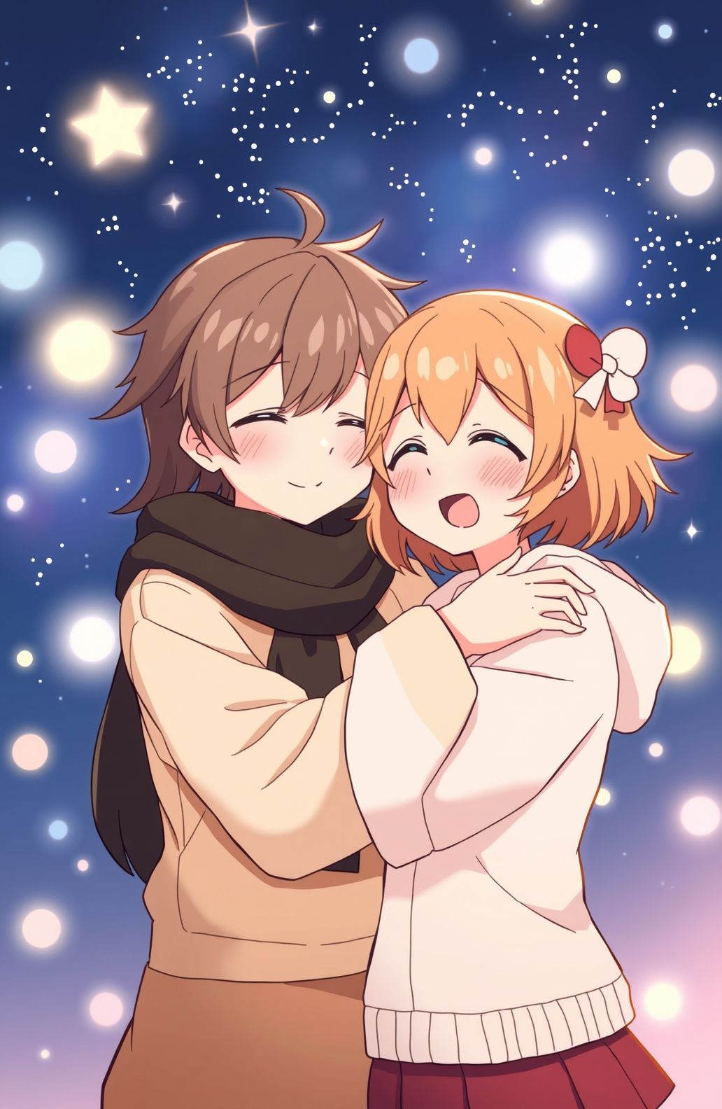 Anime Hug Wallpaper