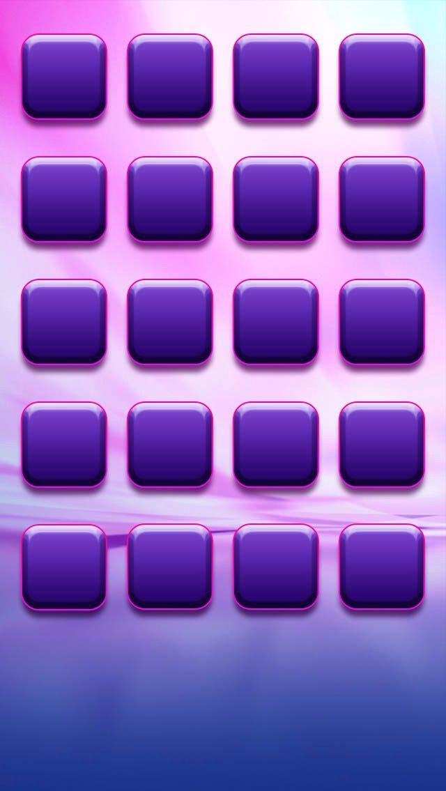 Purple And Pink Icon Wallpaper iPhone Homescreen App