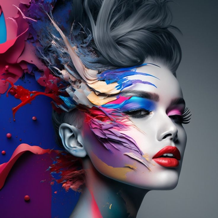 Beautiful Woman Salon Wallpaper Makeup Art Hair Decor