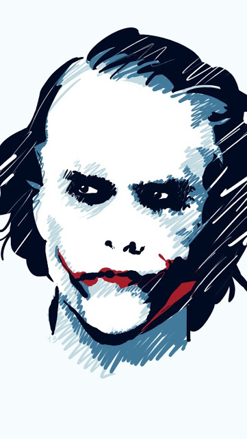 Joker Drawing iPhone Wallpaper