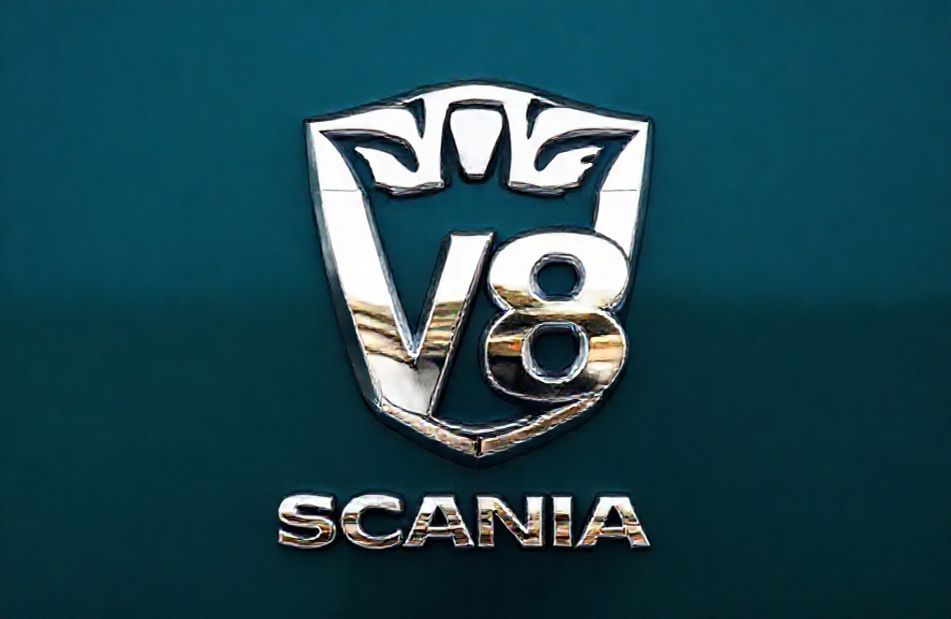 Scania V8 Logo Wallpaper