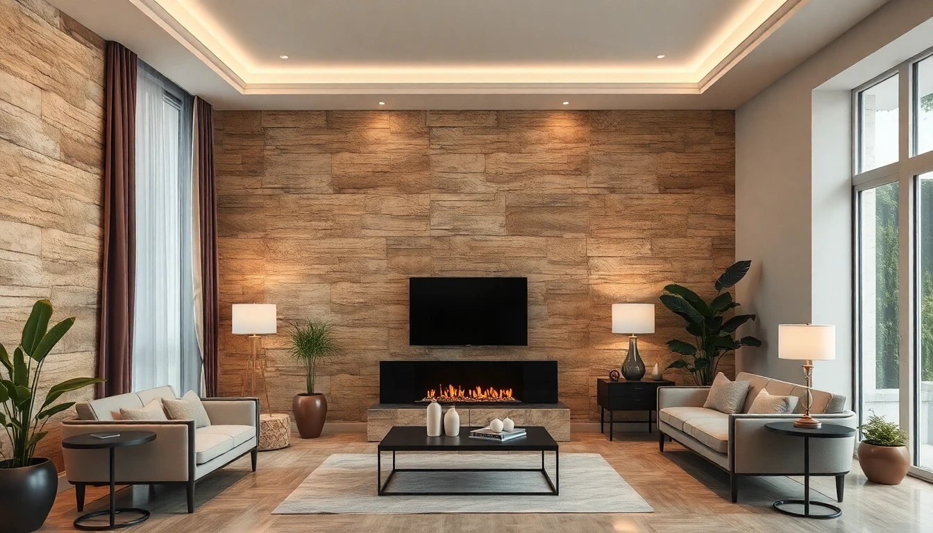 Faux Stone Wallpaper