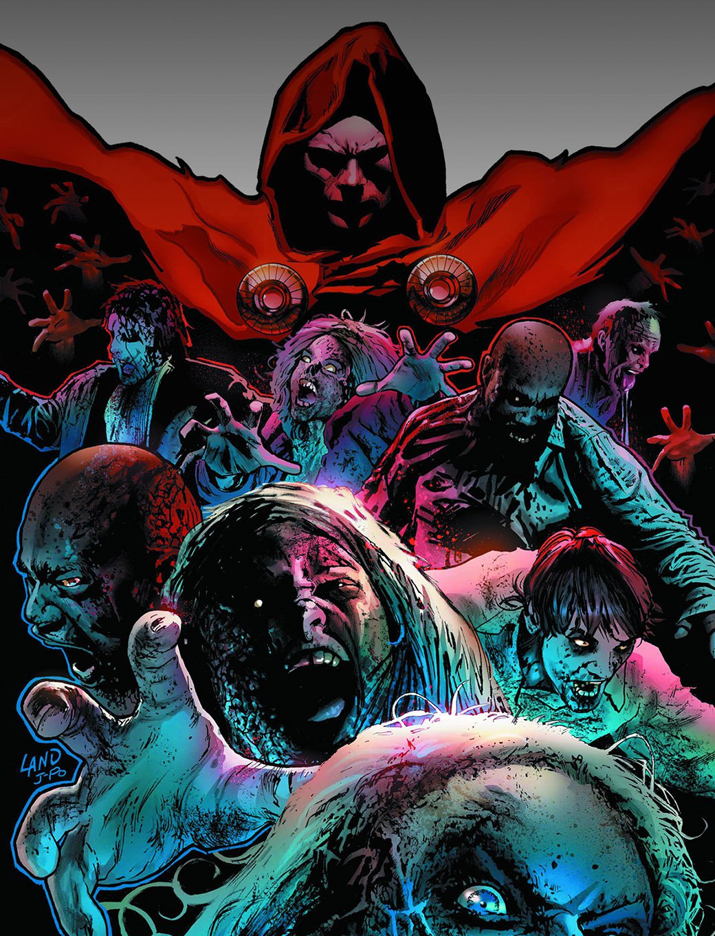 Ios7 Marvel Zombies Parallax HD iPhone iPad Wallpaper