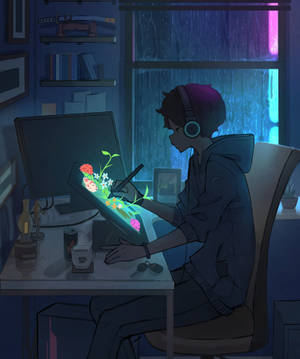 Aesthetic Anime Boy Icon Wallpaper