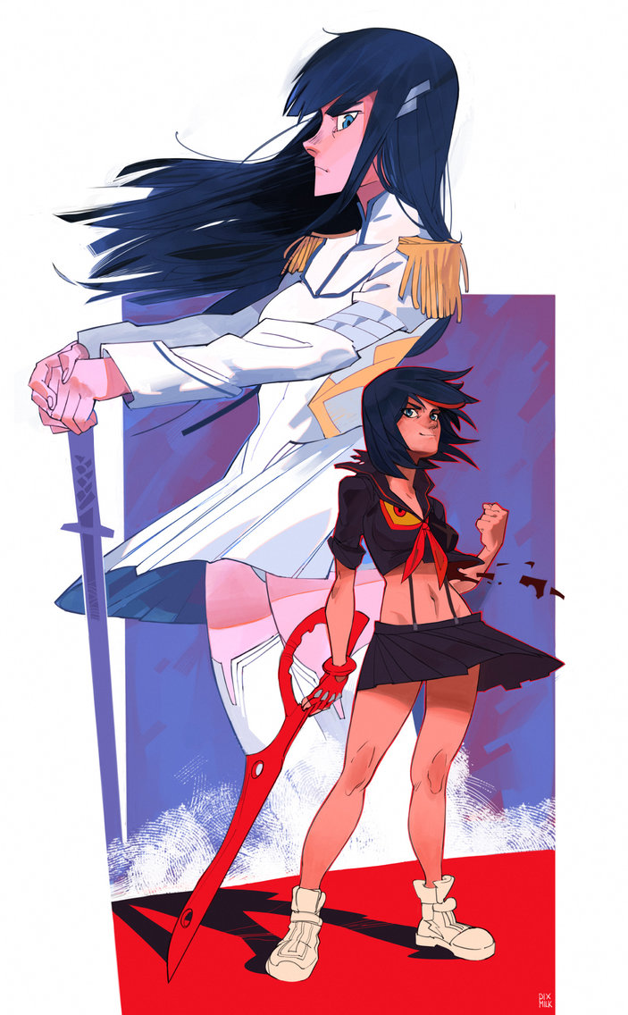 Kill La Satsuki And Ryuko By Pixmilk