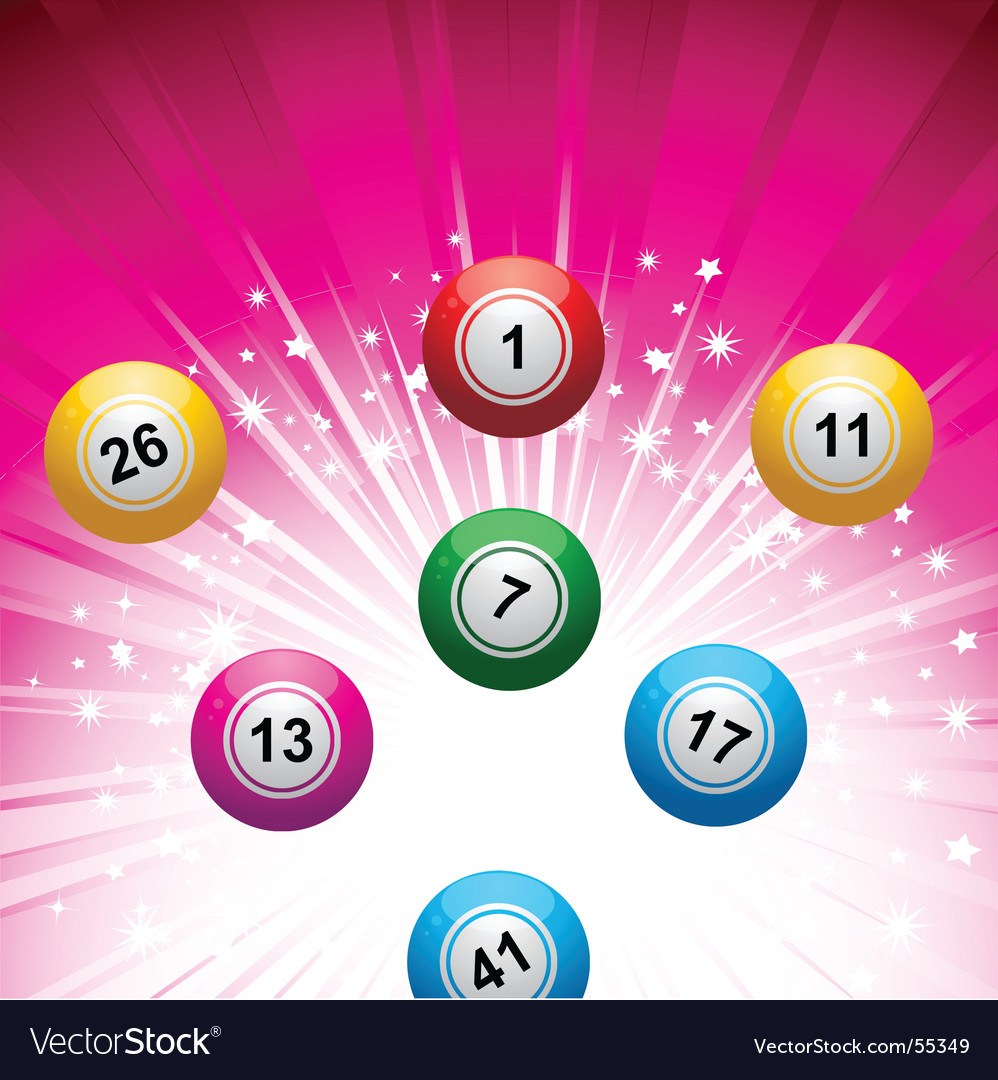 Lottery Ball Background Royalty Vector Image