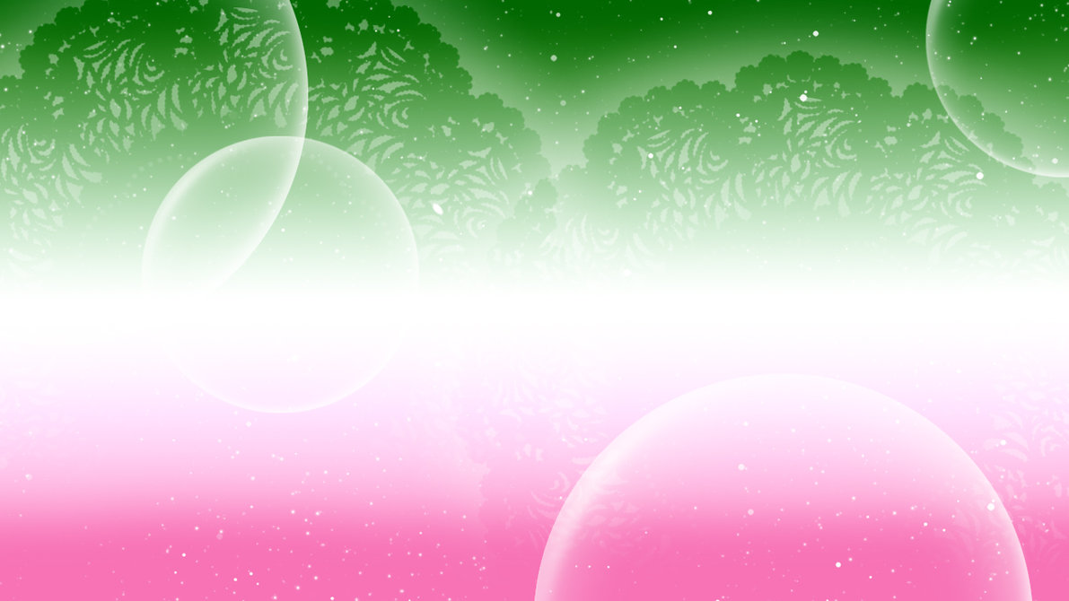 Pink and Green Lace Background by YuniNaoki on