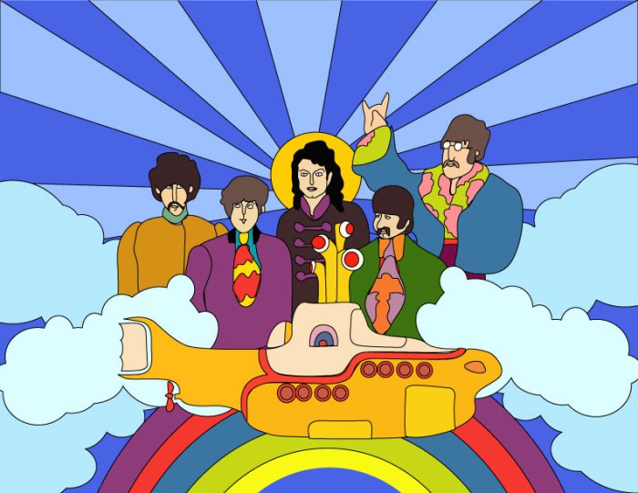 Beatles Yellow Submarine Wallpaper
