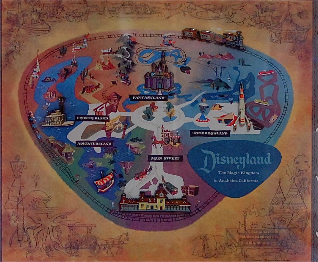 Disney Musings Disneyland S 50th Anniversary Pin Map