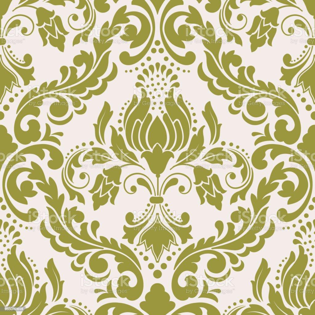 Vector Damask Seamless Pattern Element Classical Luxury Old