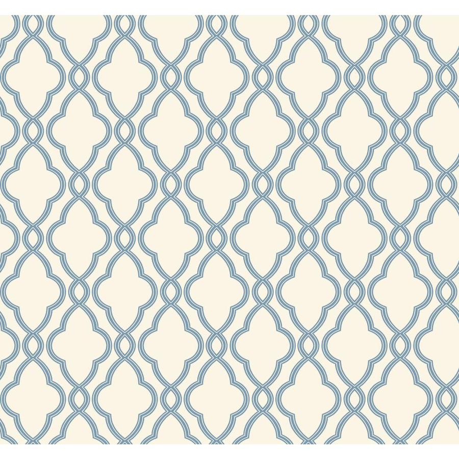 Blue And White Strippable Prepasted Classic Wallpaper At Lowes