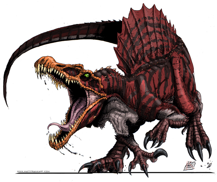 Raging Spinosaurus By Kaijusamurai