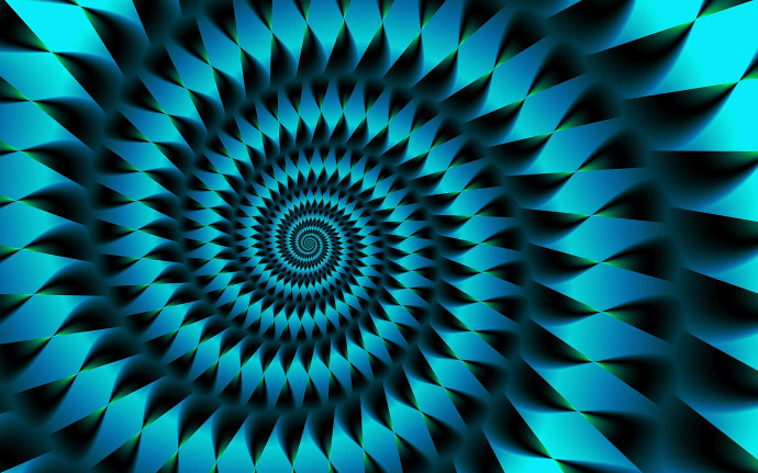 Blue Abstract Trippy 3d At Wallpaperia