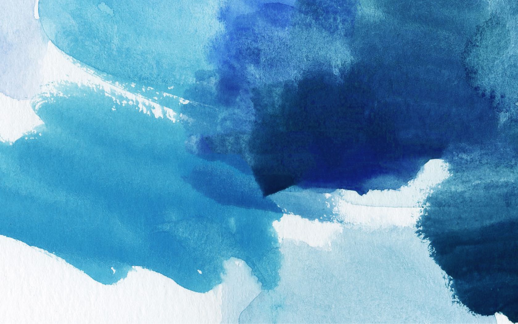 Abstract blue watercolor background, perfect for a desktop wallpaper